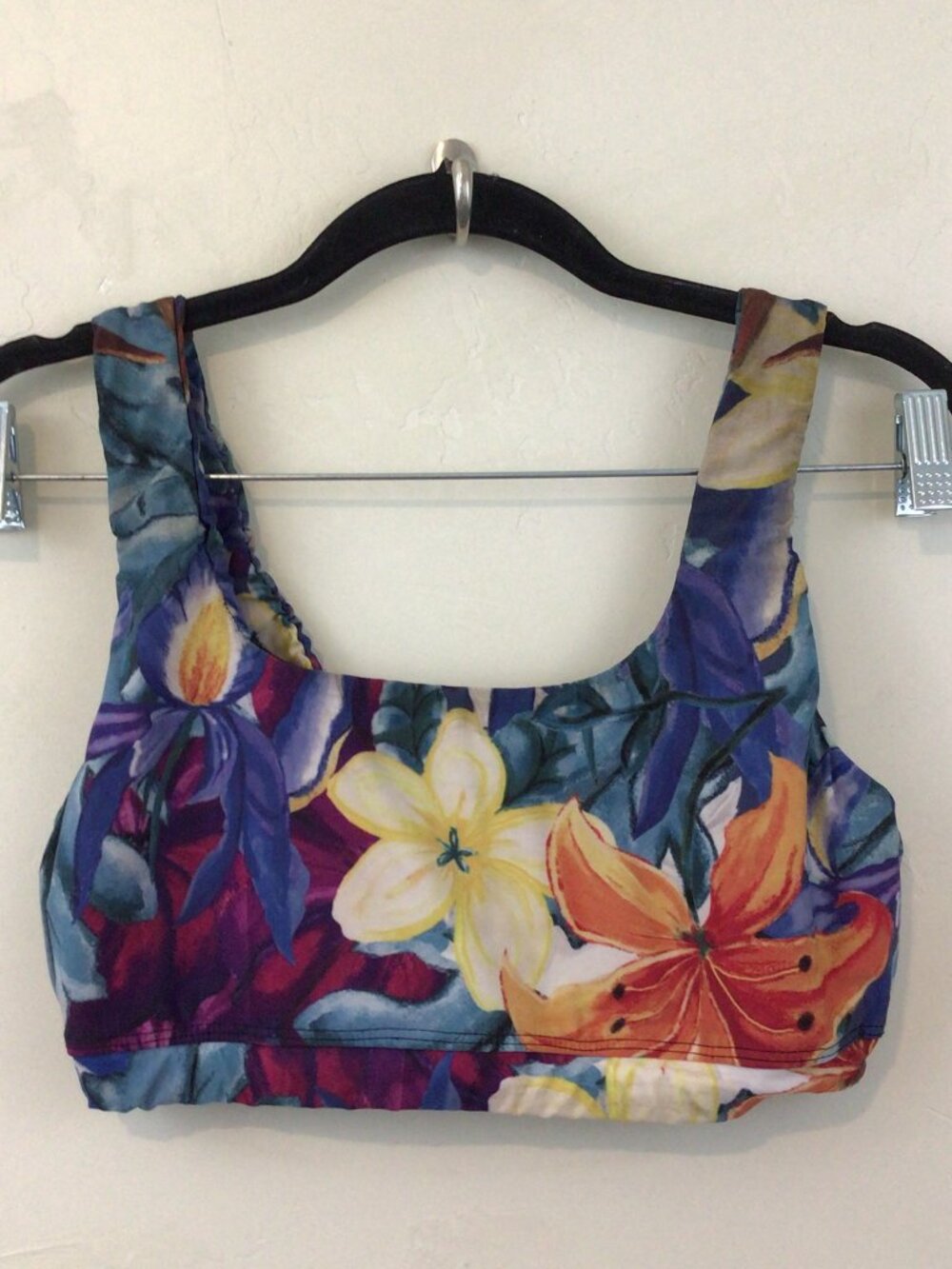 Yoga Democracy Floral Print Sports Bra